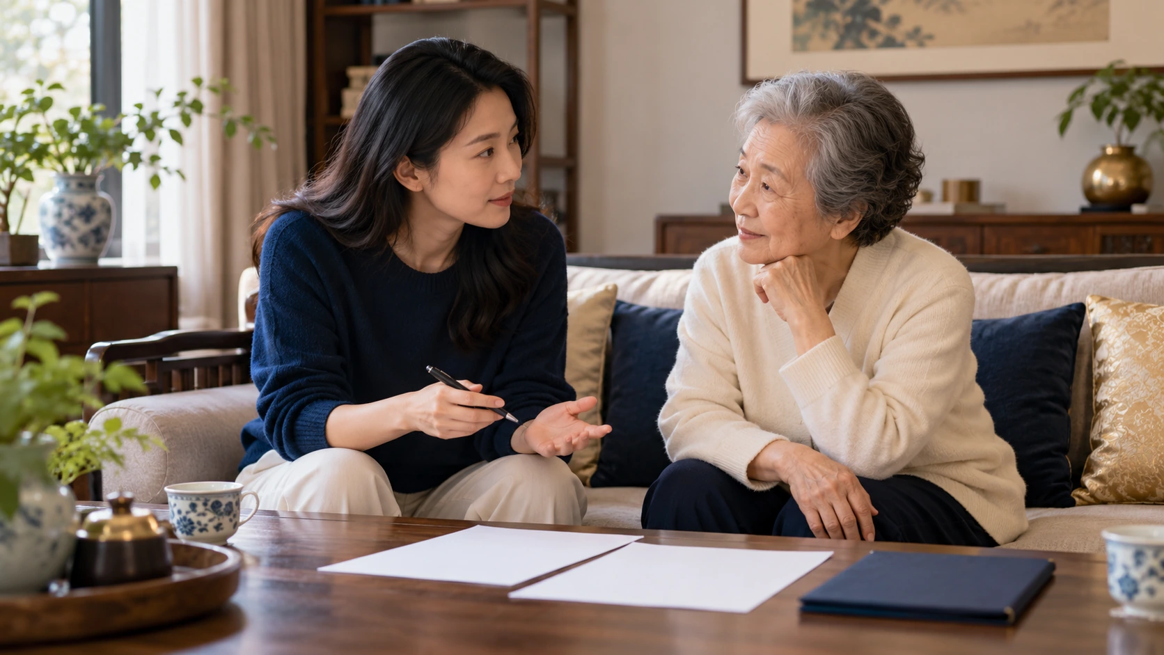 本人存款由祖母管理，若改为联名账户，一方去世后钱会自动归另一方吗？：问题与判断路径示意图