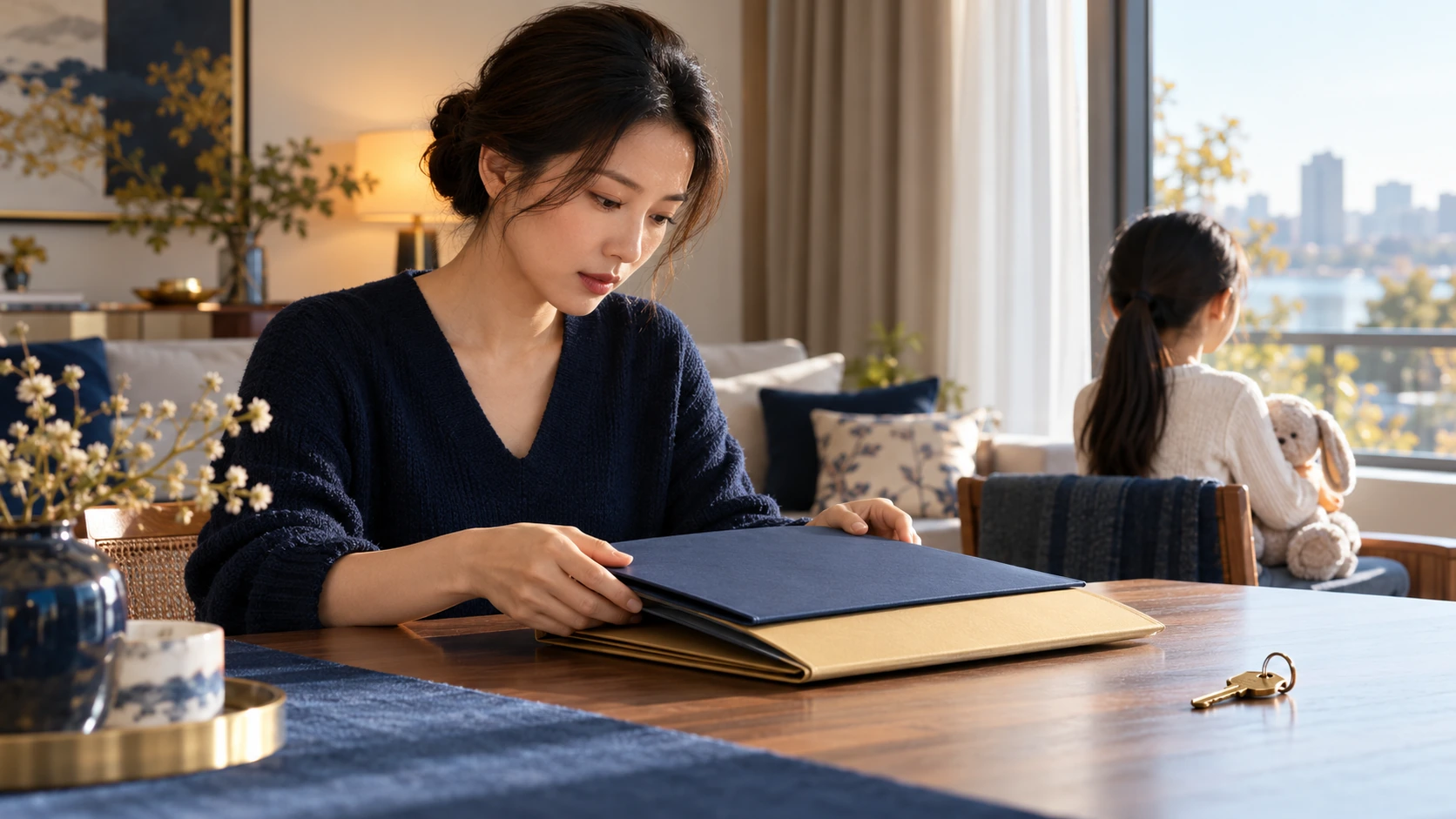 继承人先都声明放弃、未成年女儿后来接受继承，遗产债务和管理职责怎样分别核对？：问题与判断路径示意图